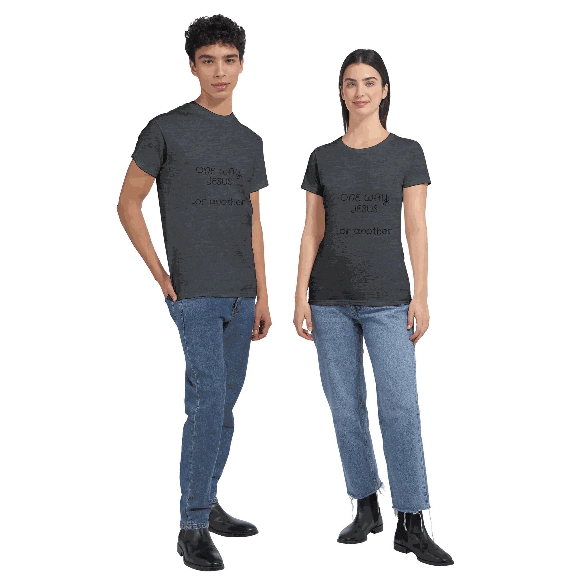 One Way Jesus Heavyweight Unisex Crewneck T-shirt