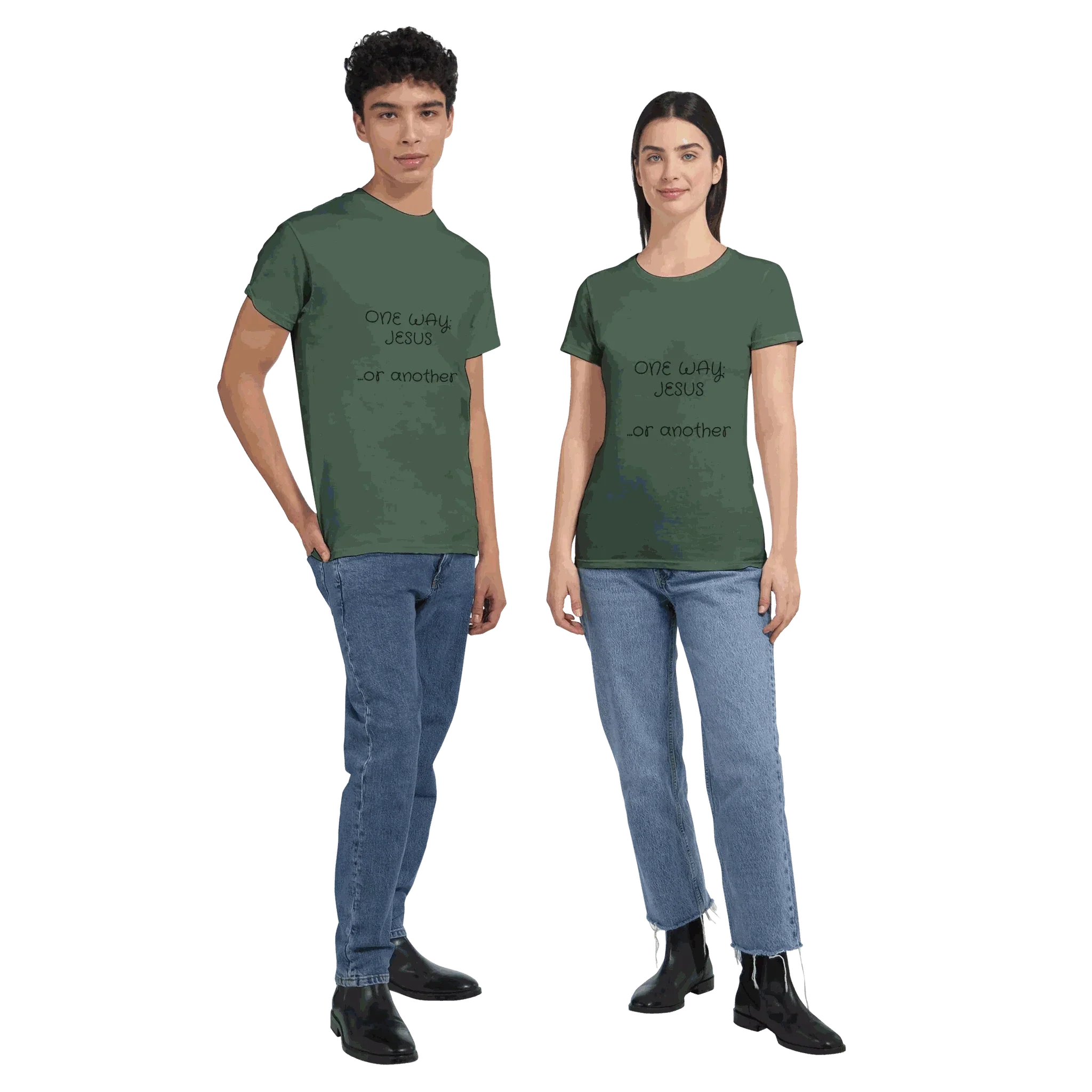 One Way Jesus Heavyweight Unisex Crewneck T-shirt