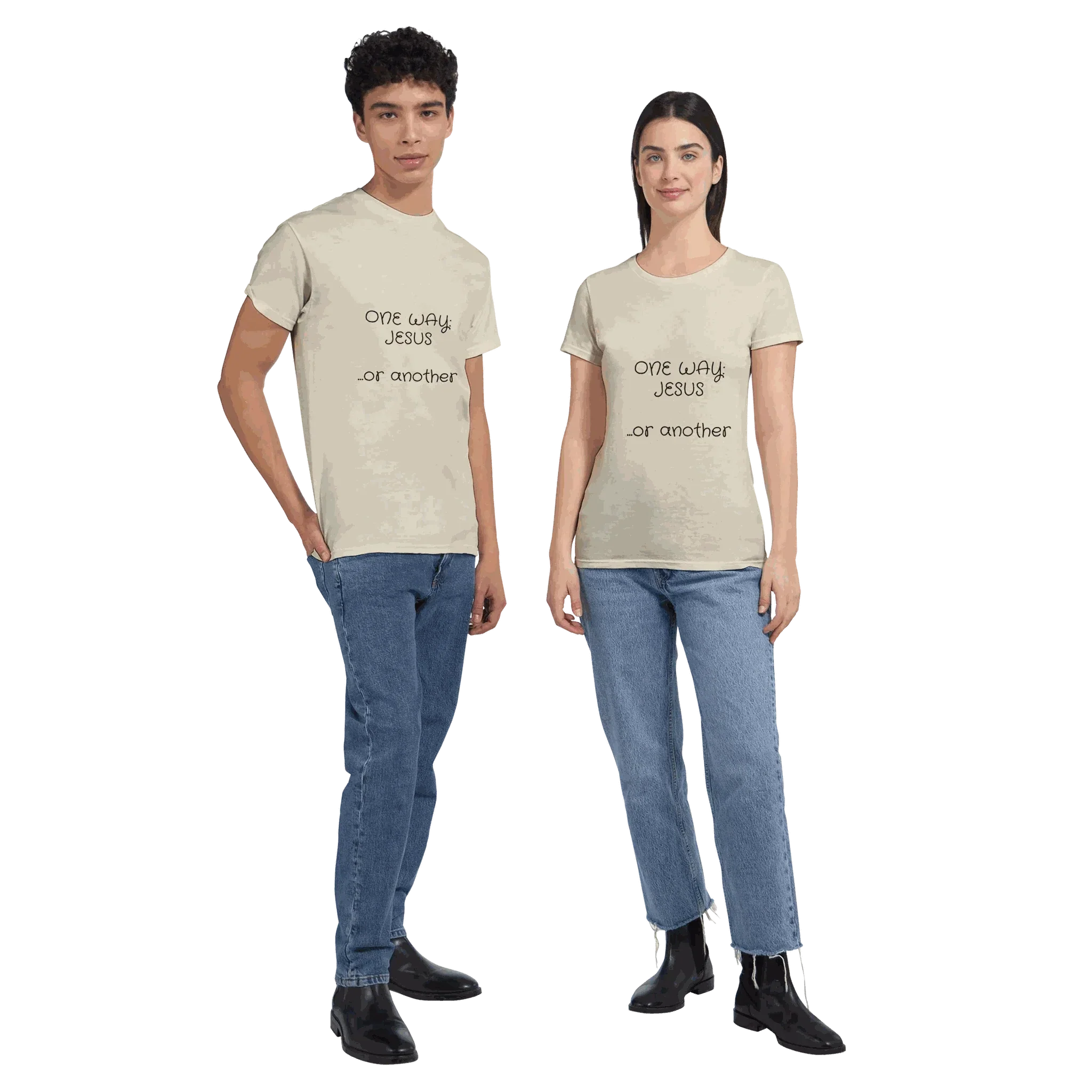 One Way Jesus Heavyweight Unisex Crewneck T-shirt