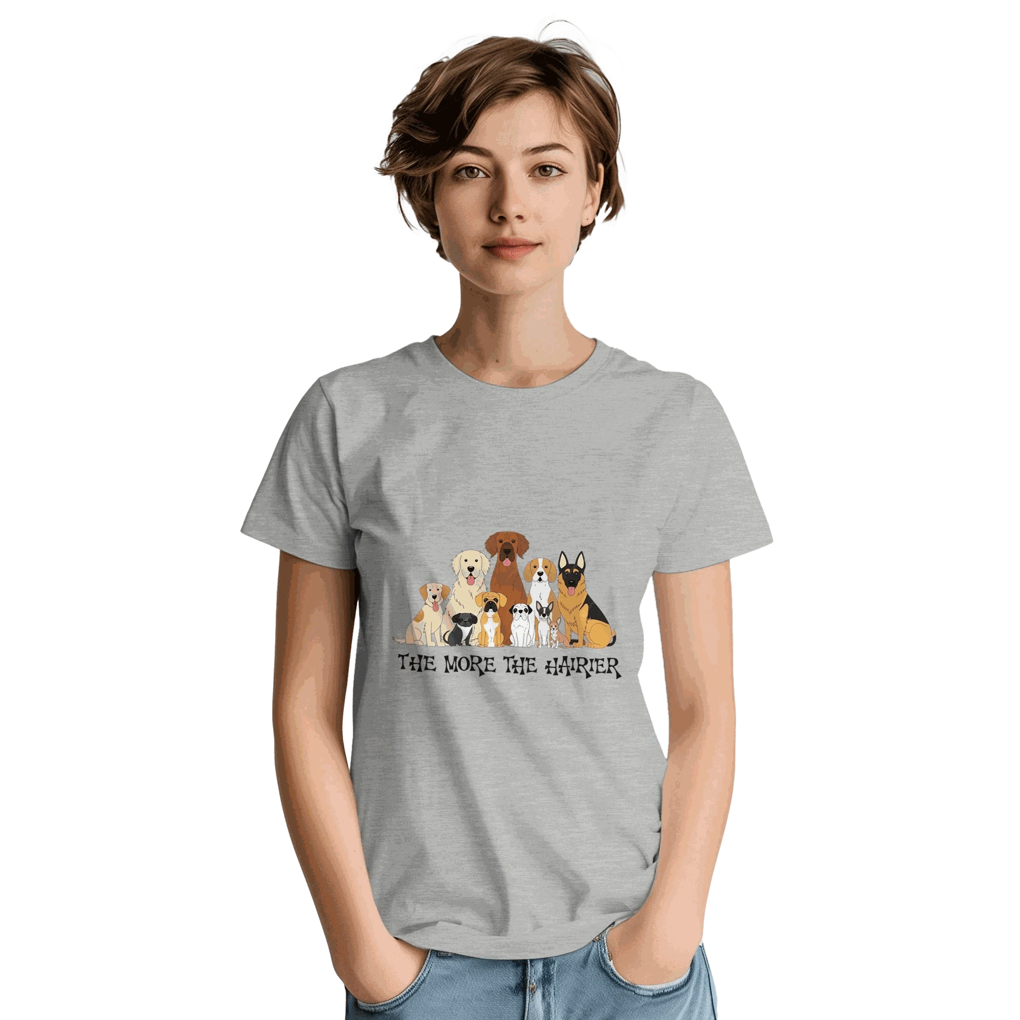 The More the Hairier Heavyweight Unisex Crewneck T-shirt 