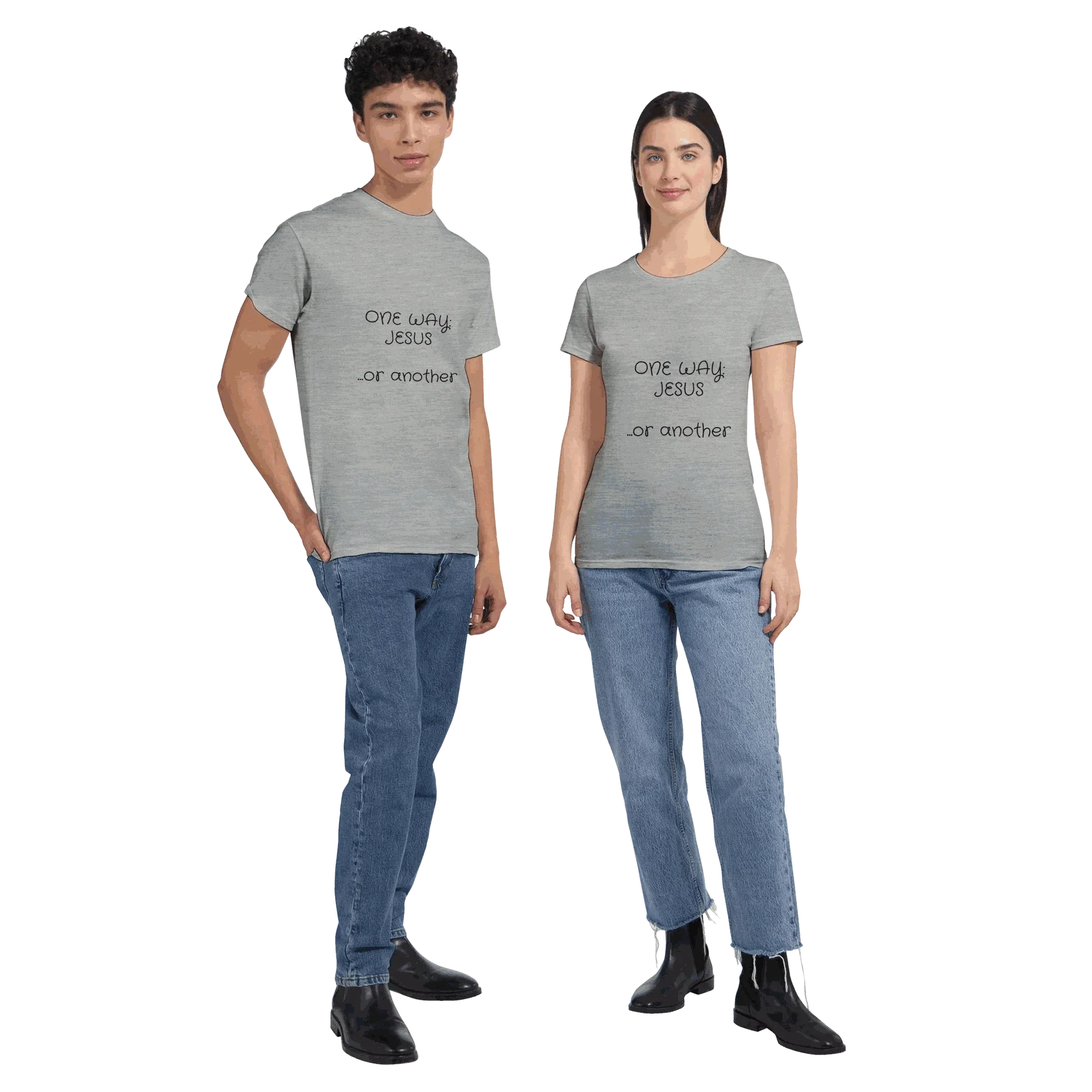 One Way Jesus Heavyweight Unisex Crewneck T-shirt