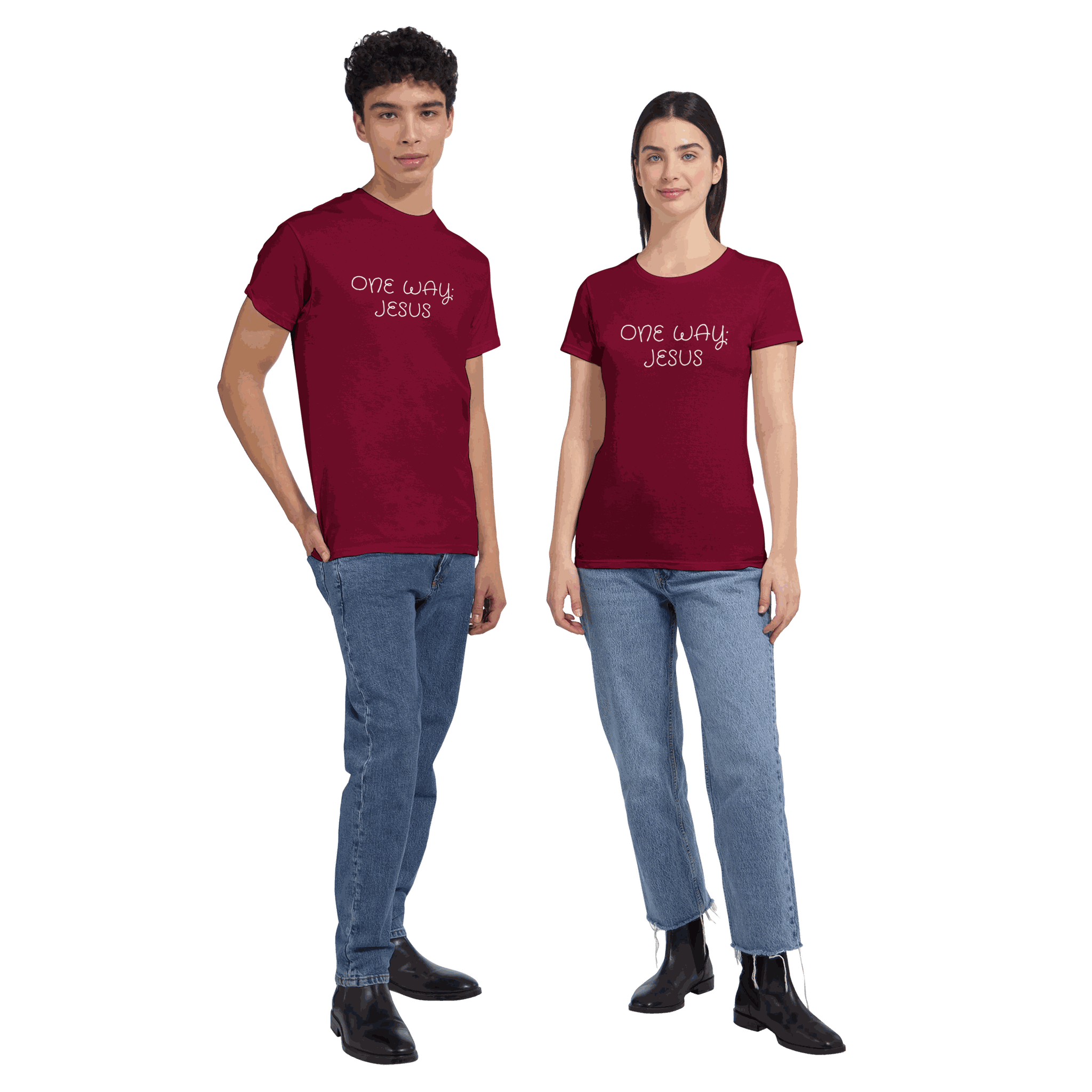 One Way Jesus Heavyweight Unisex Crewneck T-shirt