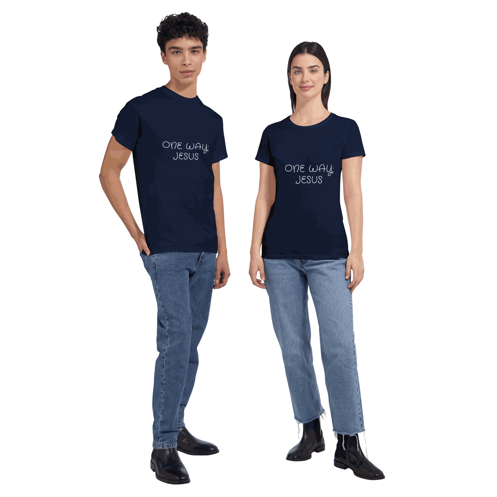 One Way Jesus Heavyweight Unisex Crewneck T-shirt